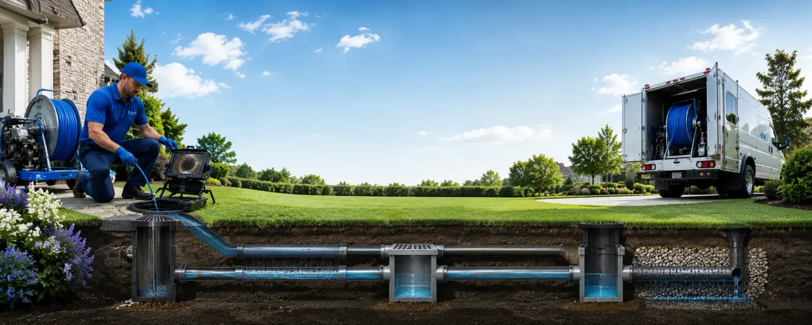 Outdoor drain cleaning information for Kimbolton, OH